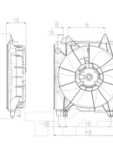 TYC Genera Engine Cooling Fan Assembly Left                                     - 601350 - Image 2