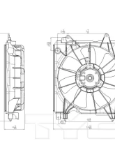 TYC Genera Dual Radiator and Condenser Fan Assembly                                     - 601410 - Image 2