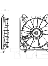 TYC Genera Engine Cooling Fan Honda Accord Left 2013-2017 2.4L 4-Cyl                                     - 601420 - Image 4