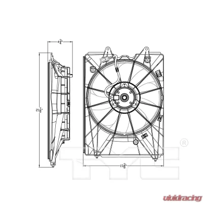 TYC Genera Engine Cooling Fan Assembly Left - 601490