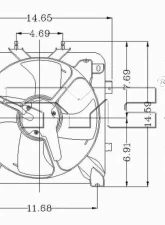 TYC Genera A/C Condenser Fan Assembly Honda                                     - 610070 - Image 2