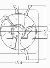 TYC Genera A/C Condenser Fan Assembly Honda CR-V 1999-2001                                     - 610180 - Image 2