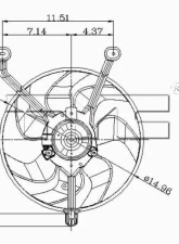 TYC Genera A/C Condenser Fan Assembly Cadillac                                     - 610230 - Image 2