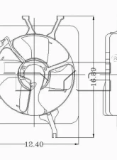 TYC Genera A/C Condenser Fan Assembly Acura Integra 1994-2001                                     - 610260 - Image 2