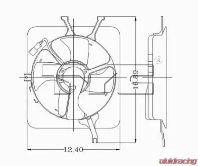 TYC Genera A/C Condenser Fan Assembly Acura Integra 1994-2001 - 610260