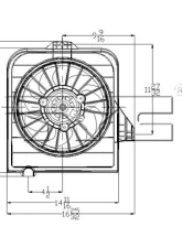TYC Genera A/C Condenser Fan Assembly                                     - 610390 - Image 2