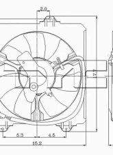 TYC Genera A/C Condenser Fan Assembly Toyota Rav4 2001-2004                                     - 610460 - Image 4