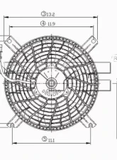 TYC Genera A/C Condenser Fan Assembly Chevrolet Tracker 1999-2001                                     - 610650 - Image 2