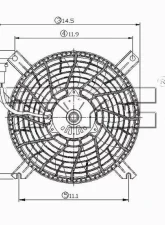 TYC Genera A/C Condenser Fan Assembly Chevrolet Tracker 2002-2004                                     - 610660 - Image 2