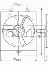 TYC Genera A/C Condenser Fan Assembly Honda Accord 2003-2007 3.0L V6                                     - 610690 - Image 4