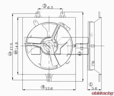 TYC Genera A/C Condenser Fan Assembly Honda Accord 2003-2007 3.0L V6 - 610690