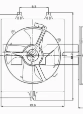TYC Genera A/C Condenser Fan Assembly Honda Accord 1998-2002 3.0L V6                                     - 610710 - Image 2