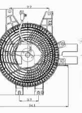 TYC Genera A/C Condenser Fan Assembly Toyota Sequoia 2001-2007                                     - 610790 - Image 4