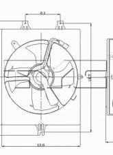TYC Genera A/C Condenser Fan Assembly Acura TL 2004-2008 3.2L V6                                     - 610800 - Image 4