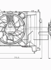 TYC Genera A/C Condenser Fan Assembly                                     - 610830 - Image 2