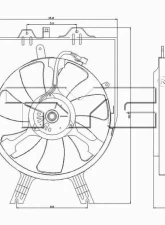 TYC Genera A/C Condenser Fan Assembly Honda Odyssey 2005-2010                                     - 610850 - Image 4
