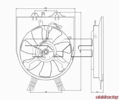 TYC Genera A/C Condenser Fan Assembly Honda Odyssey 2005-2010 - 610850