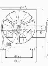 TYC Genera A/C Condenser Fan Assembly                                     - 610870 - Image 2