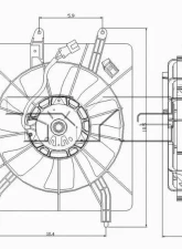 TYC Genera A/C Condenser Fan Assembly Acura TSX 2004-2008                                     - 610940 - Image 4