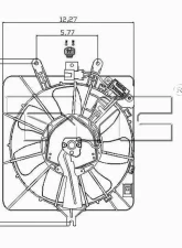 TYC Genera A/C Condenser Fan Assembly Honda Fit 2007-2008                                     - 611010 - Image 2