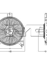 TYC Genera A/C Condenser Fan Assembly                                     - 611180 - Image 4