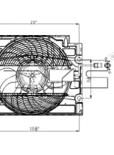 TYC Genera A/C Condenser Fan Assembly BMW                                     - 611240 - Image 2