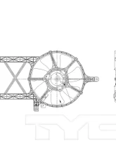TYC Genera A/C Condenser Fan Assembly Nissan                                     - 611260 - Image 5