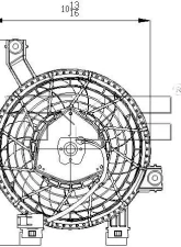 TYC Genera A/C Condenser Fan Assembly Lexus GX470 2003-2008                                     - 611270 - Image 2