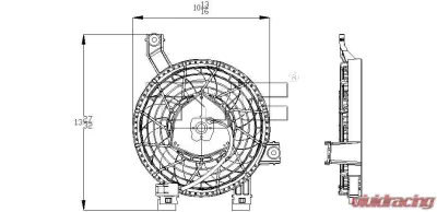 TYC Genera A/C Condenser Fan Assembly Lexus GX470 2003-2008 - 611270
