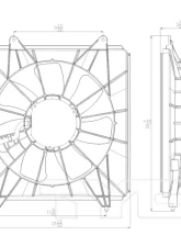 TYC Genera A/C Condenser Fan Assembly Right                                     - 611420 - Image 2