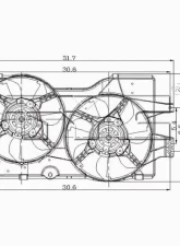 TYC Genera Dual Radiator and Condenser Fan Assembly                                     - 620140 - Image 3
