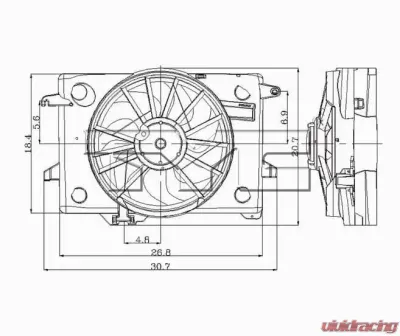 TYC Genera Dual Radiator and Condenser Fan Assembly - 620260