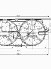 TYC Genera Dual Radiator and Condenser Fan Assembly                                     - 620410 - Image 3