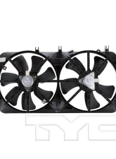 TYC Genera Dual Radiator and Condenser Fan Assembly Mazda 626 2000-2002 2.0L 4-Cyl                                     - 620450 - Image 2
