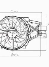 TYC Genera Dual Radiator and Condenser Fan Assembly Ford Mustang 1999-2004 3.8L V6                                     - 620460 - Image 2