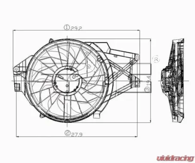 TYC Genera Dual Radiator and Condenser Fan Assembly Ford Mustang 1999-2004 3.8L V6 - 620460
