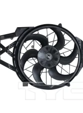TYC Genera Dual Radiator and Condenser Fan Assembly Ford Mustang 1998-2000 4.6L V8                                     - 620500 - Image 4