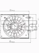 TYC Genera Dual Radiator and Condenser Fan Assembly Nissan Quest 1999-2002                                     - 620530 - Image 2