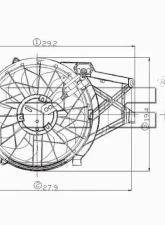 TYC Genera Dual Radiator and Condenser Fan Assembly Ford Mustang 2001-2004 4.6L V8                                     - 620650 - Image 2