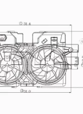 TYC Genera Dual Radiator and Condenser Fan Assembly                                     - 620660 - Image 4
