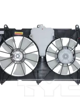 TYC Genera Dual Radiator and Condenser Fan Assembly Honda Accord 2003-2007 2.4L 4-Cyl                                     - 620690 - Image 6