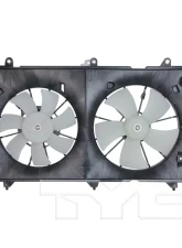 TYC Genera Dual Radiator and Condenser Fan Assembly Honda Accord 2003-2007 2.4L 4-Cyl                                     - 620690 - Image 4