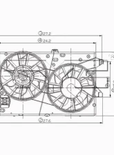 TYC Genera Dual Radiator and Condenser Fan Assembly                                     - 620750 - Image 3