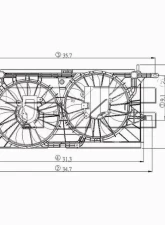 TYC Genera Dual Radiator and Condenser Fan Assembly                                     - 620780 - Image 3