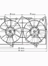 TYC Genera Dual Radiator and Condenser Fan Assembly Toyota Camry 2002-2006 3.0L V6                                     - 620860 - Image 6