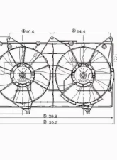 TYC Genera Dual Radiator and Condenser Fan Assembly                                     - 620870 - Image 3