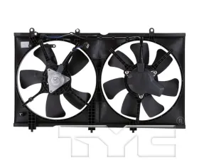 TYC Genera Dual Radiator and Condenser Fan Assembly Mitsubishi Lancer 2003-2007 2.0L 4-Cyl