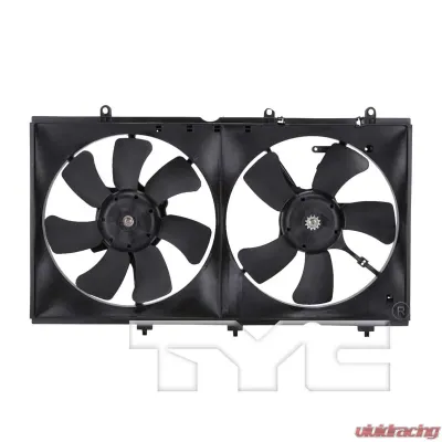 TYC Genera Dual Radiator and Condenser Fan Assembly Mitsubishi Lancer 2003-2007 2.0L 4-Cyl - 620930