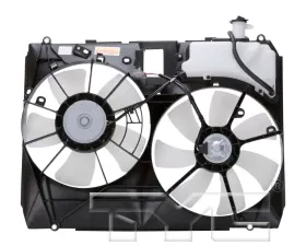 TYC Genera Dual Radiator and Condenser Fan Assembly Toyota Sienna 2004-2005
