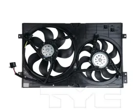 TYC Genera Dual Radiator and Condenser Fan Assembly Volkswagen